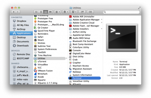 OS X Terminal