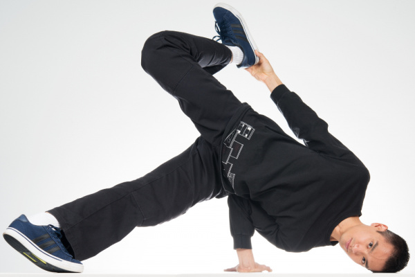 Bboy Holding a Chair Freeze