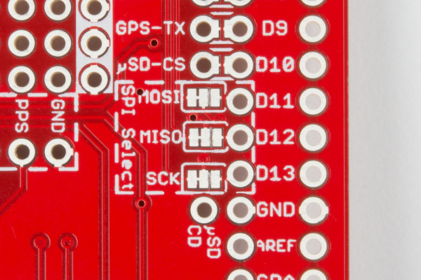 SPI jumpers cut for Leonardo