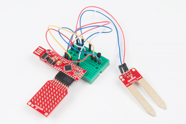 SparkFun BadgerStick and Sensor Add-on kit layout