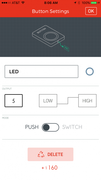 Configuring the Button Settings