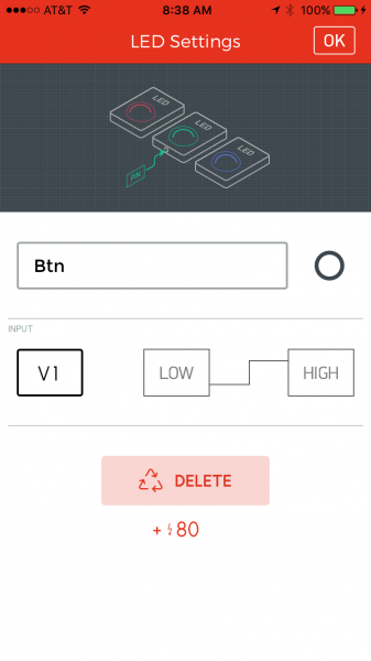 Configuring the LED settings