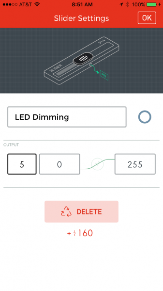 Adjusting the slider settings