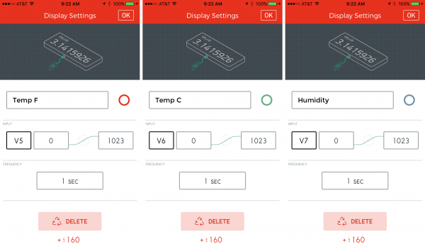 Adjusting the value settings