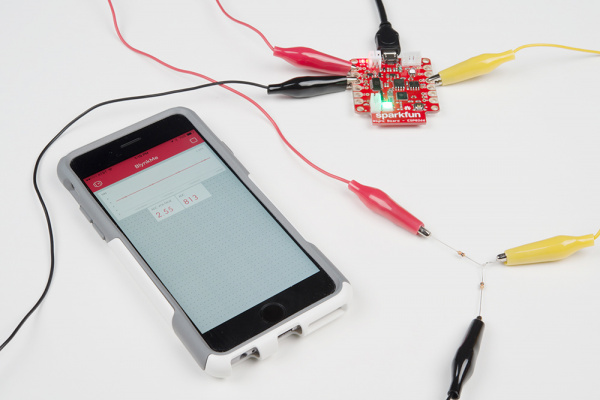 Graphing the USB supply voltage