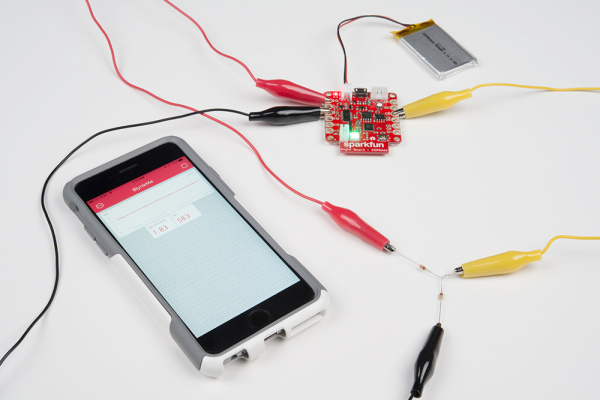 Graphing the Blynk Board's batter voltage