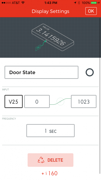 Value settings