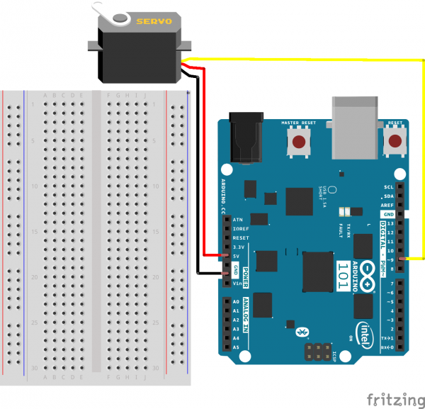 Contrôler un servomoteur avec une carte Arduino / Genuino