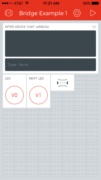 Bridge example device 1 setup