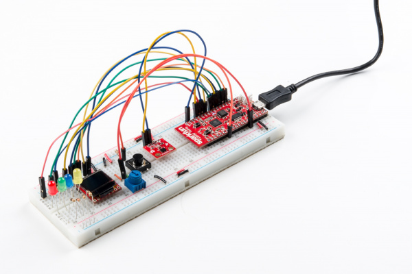 ESP32 Thing breadboard action shot