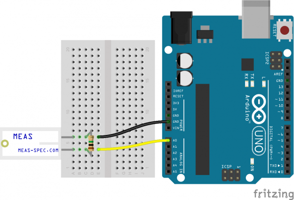 Piezo hookup example