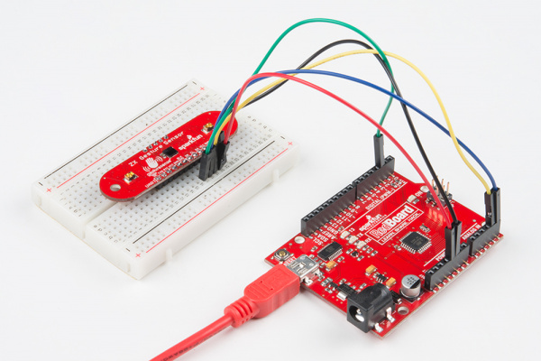 ZX Sensor connected to Redboard