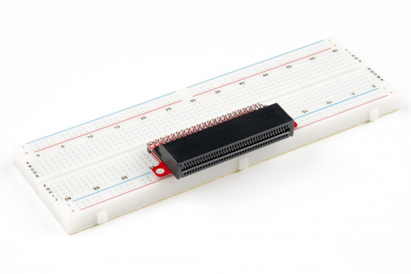 Exp1_BreakoutBreadBoard | In a full sized breadboard