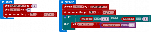 Code to Note Using a Servo Motor