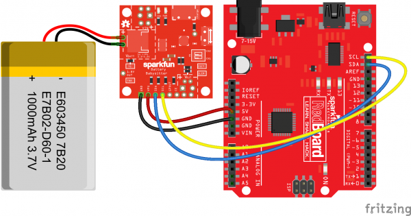 RedBoard example hookup