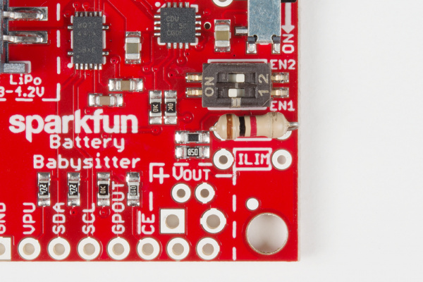 Resistor soldered to ISET