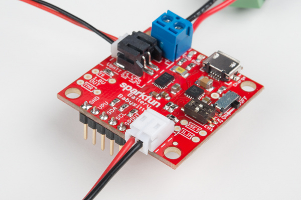 JST wire extending out of power path output