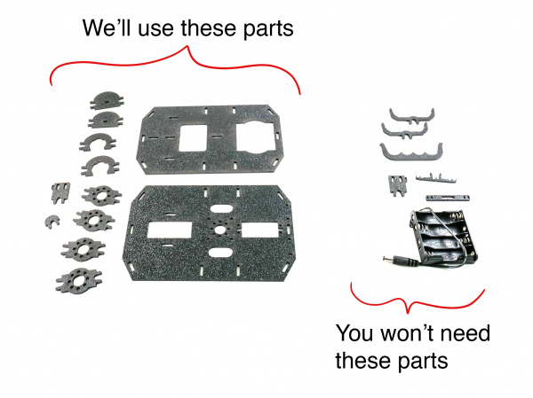 Parts Used from SparkFUn Shadow Chassis