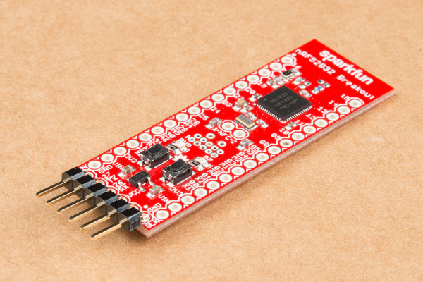 six-pin right-angle header soldered into serial port