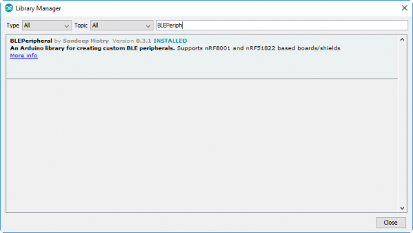 Installing the BLEPeripheral library
