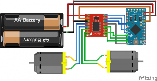 fritzing stepper motor driver