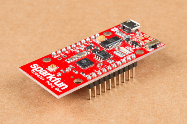 Header pins on the ESP8266 Thing Dev board
