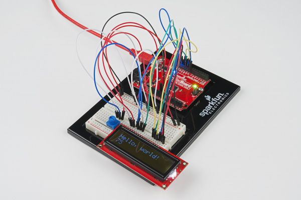 Arduino Outputting a String of Characters and Numbers to the Basic Character LCD via a Parallel Interface