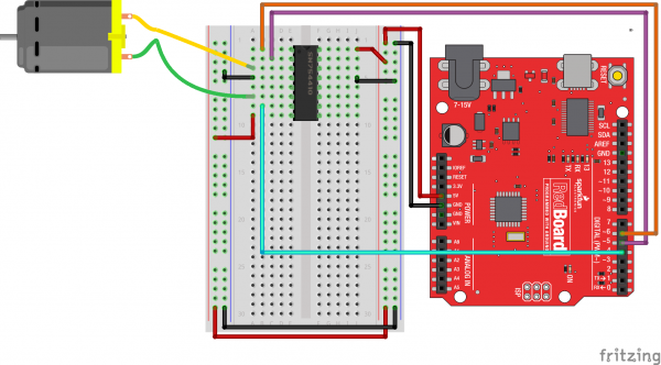 SN754410 Motor Driver Circuit