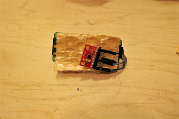 Bubble Wrap Insulation Between Sensor and Pi