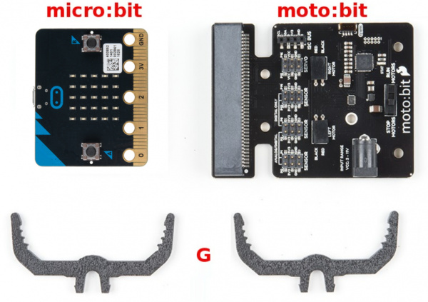 Attaching moto:bit