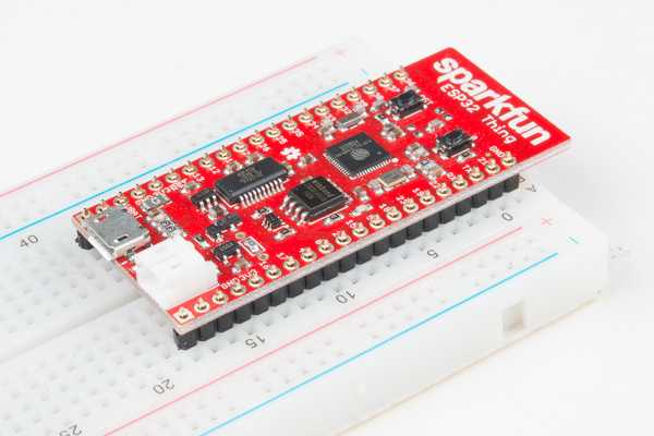 ESP32 in place on headers