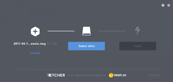 Etcher screenshot