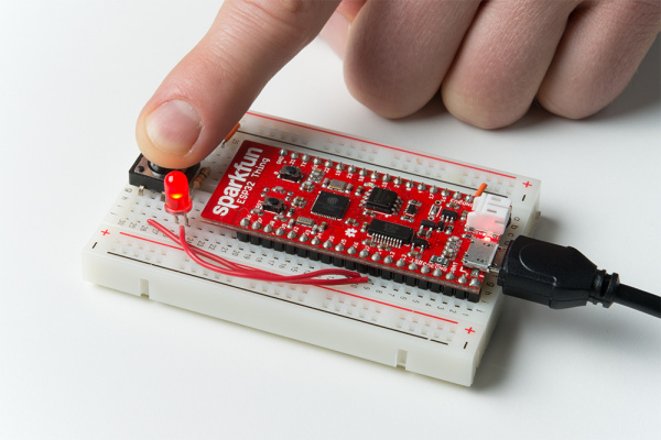 Using PWM to dim an LED attached to the ESP32 Thing