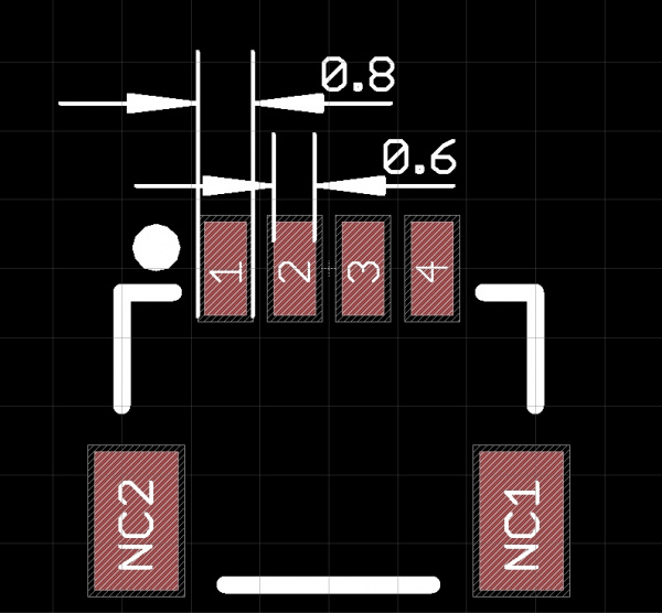 Soldermask Clearance for Qwiic Connector