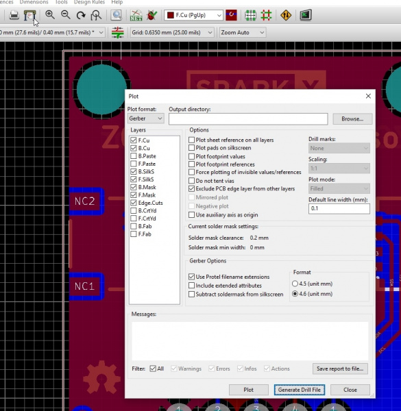 Plotter Button and Plot Window