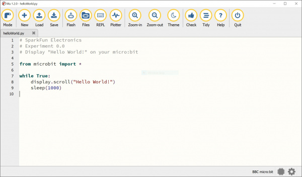 micropython Hello World