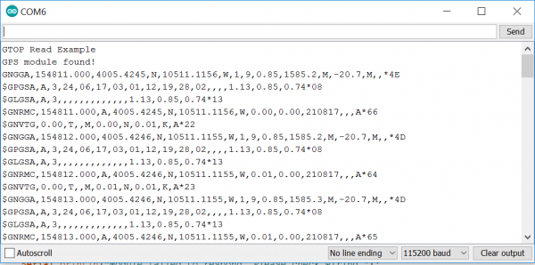 NMEA output