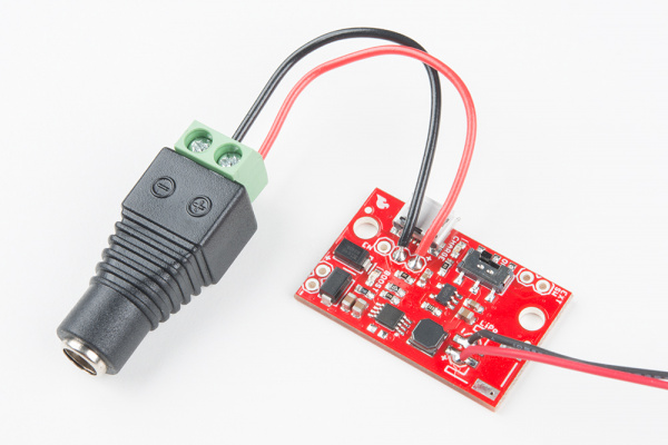 Connecting to the Charge Source Through Hole Pins