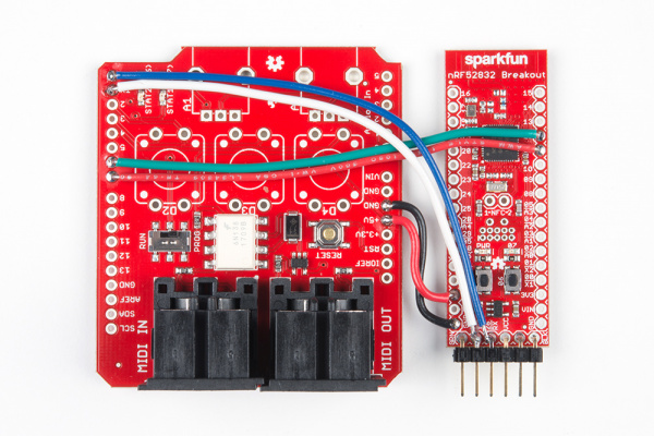 MIDI BLE Hardware Hookup