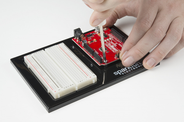 Attaching Arduino to base plate