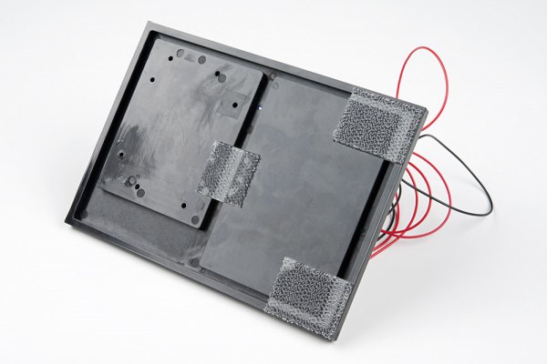 Attaching dual lock to robot base plate