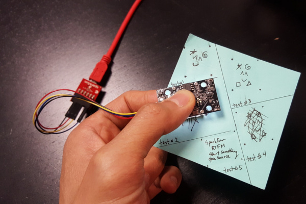 Scanning the Hand Drawn Fingerprint