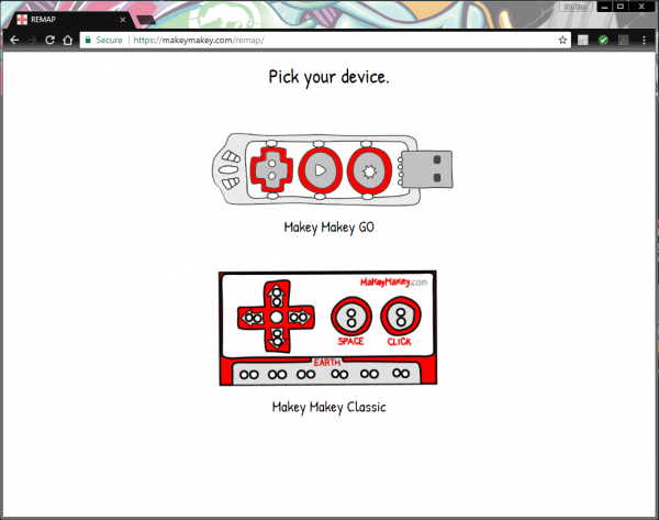 Makey Makey Remapping Keys: Selecting the Makey Makey Classic