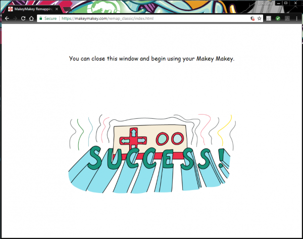 Makey Makey Remapping Keys: Success