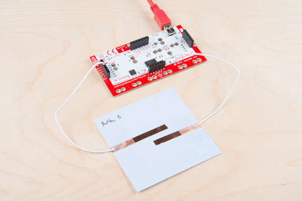 Copper Tape Button Pad with the Makey Makey