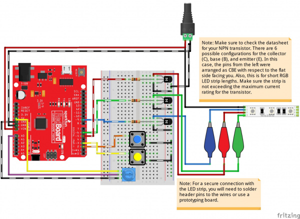 Buttons and Potentiometers Added for Additional Functionality