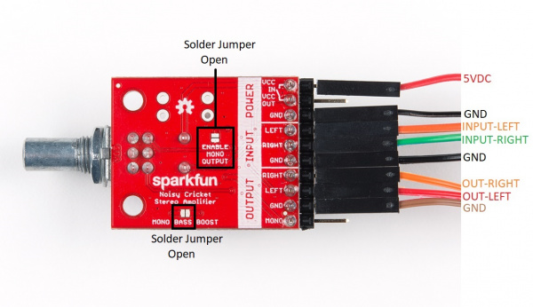 Stereo Operation Wiring