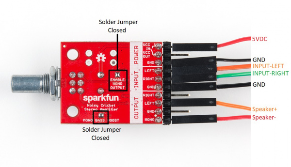 Mono Operation Wiring