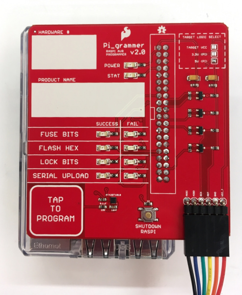 Top View of the Pi_Grammer with Dedicated Capacitive Touch IC