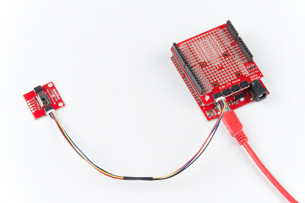 Connected GridEYE to Arduino